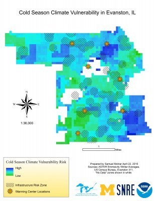 Cold Season Climate Vulnerability in Evanston, IL