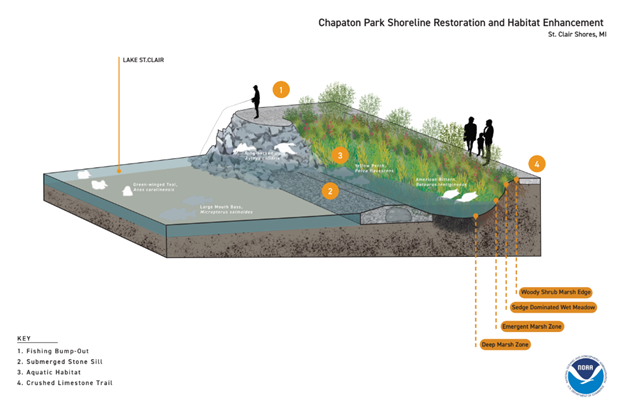 Chapaton Shoreline restoration plan.
